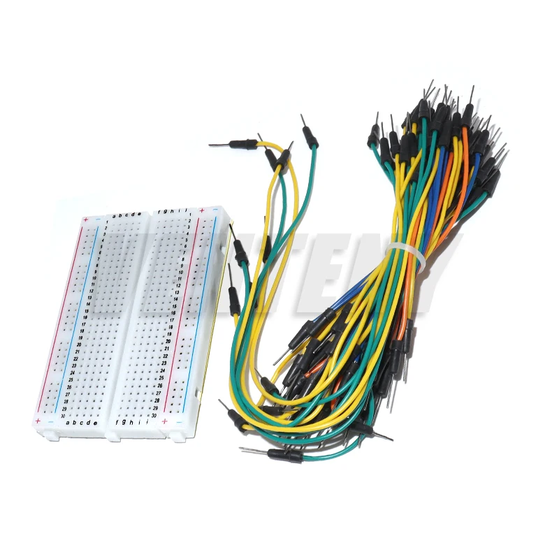 MB-102 Breadboard 400 Points 830 Points Solderless PCB Bread Board Jumper Wire Cable Prototype Board DIY for Arduino Kit
