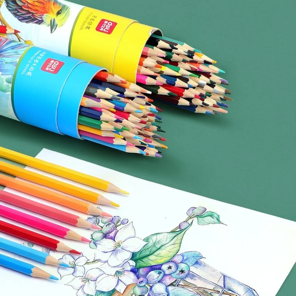 Professional Drawing Colored Pencils For For Deli Set Oil Based Hexagonal Wooden Pens Sketching Painting Supplies For Artists