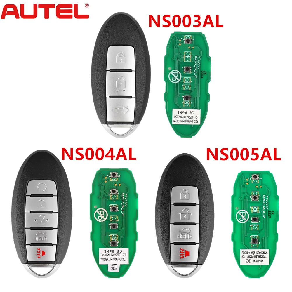 

AUTEL MAXIIM IKEY Premium Style NS003AL NS004AL NS005AL Smart Key for Nissan Used with MaxiIM KM100 KM100E IM508 IM608 PRO