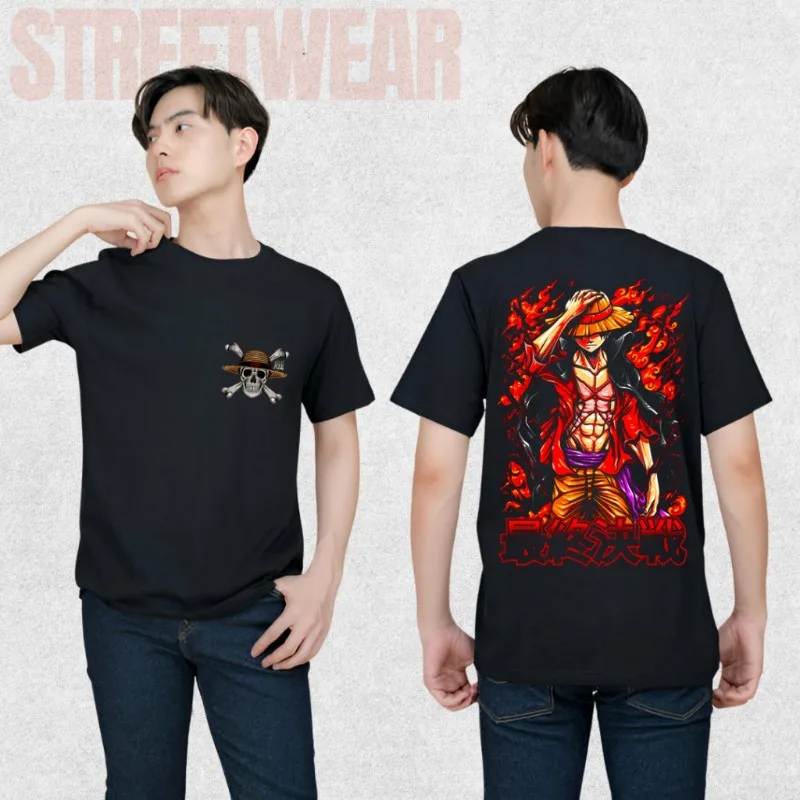 Baju Kaos Distro Camiseta Terlaris One Piece Boxeo Cowok/Cewek Kaos Distro Terlaris Unisex Cosplay