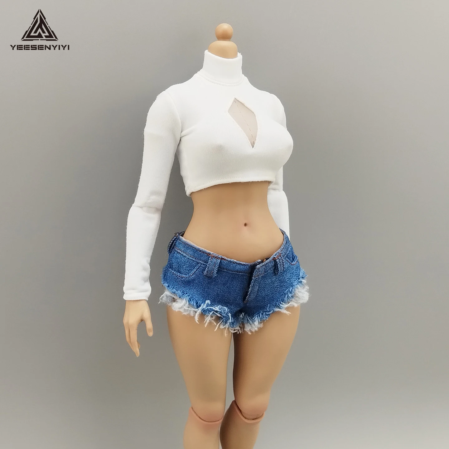 กางเกงยีนส์ขาสั้นขนาด 1/6 แบบข - Shorts Denim Frayed บทวิจารณ์และราคา