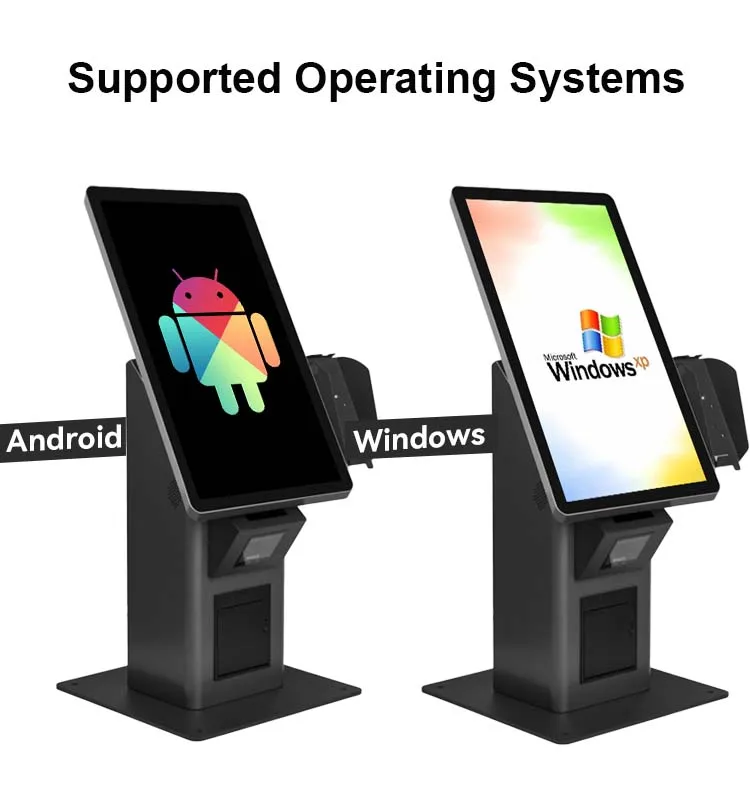 AonPos 21.5 Inch Self Payment Service Kiosk Automatic Restaurant Hotel Store Ordering Kiosk Android All In One Checkout Machine