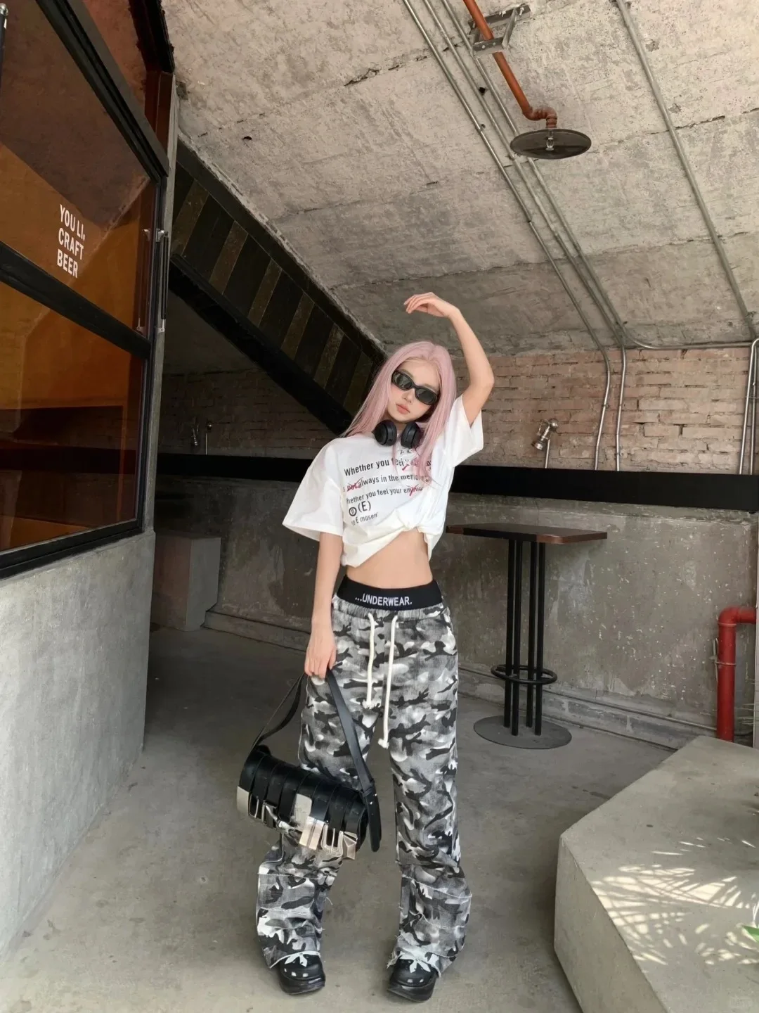 Camouflage Women Sweatpants Vintage Y2k Harajuku 90s Aesthetic Baggy Pants Unisex Oversize Wide-leg Hip Hop Camo Pants