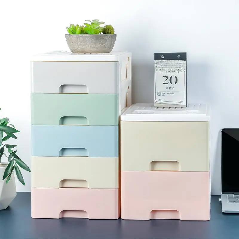 

Настольный органайзер-коробка из пластика, скандинавский стиль, цветной, для хранения мелочей в офисе