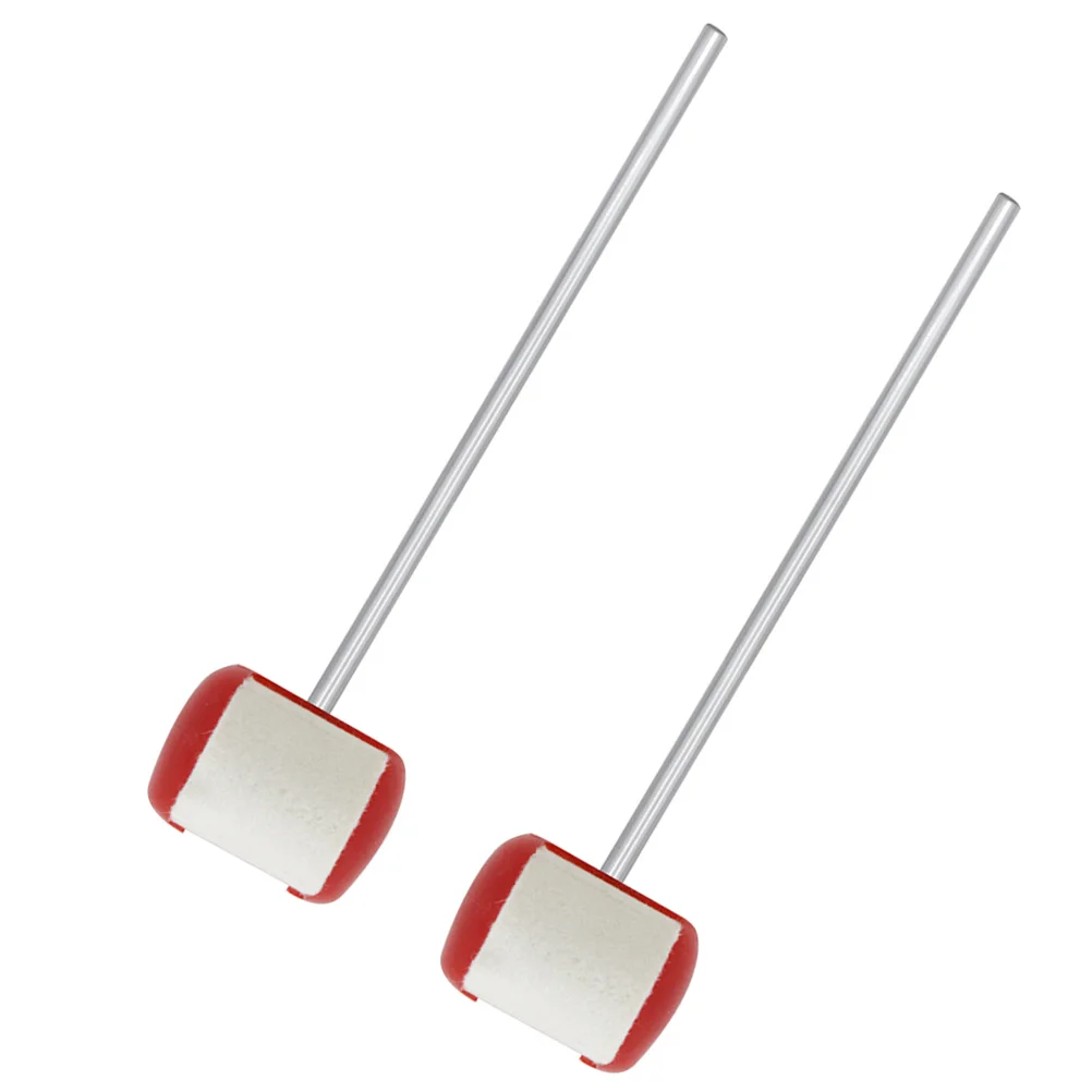 

2 pcs Bass Pedal Felt Beaters Durable Replacement For Kick Drum Foot Pedal Parts Drum Set Accessories Percussion Instrument