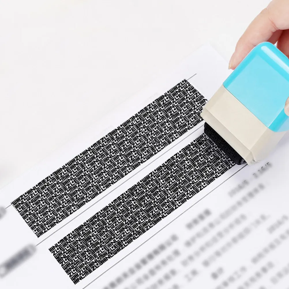 

Роликовый штамп для конфиденциальности: защита от нежелательного раскрытия информации, штамп для скрытого кодирования, для экспресс-накладных и личных документов, защитный штамп для обеспечения безопасности.