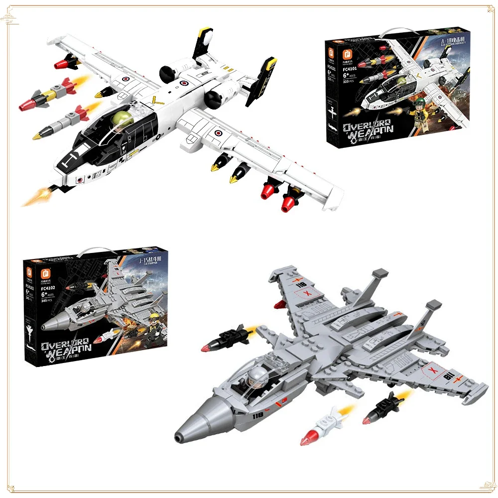 Military Aircraft Tanks Assembling Building Block Models Souptoys Multiple Options in Stock Children's Christmas Gift Ornament