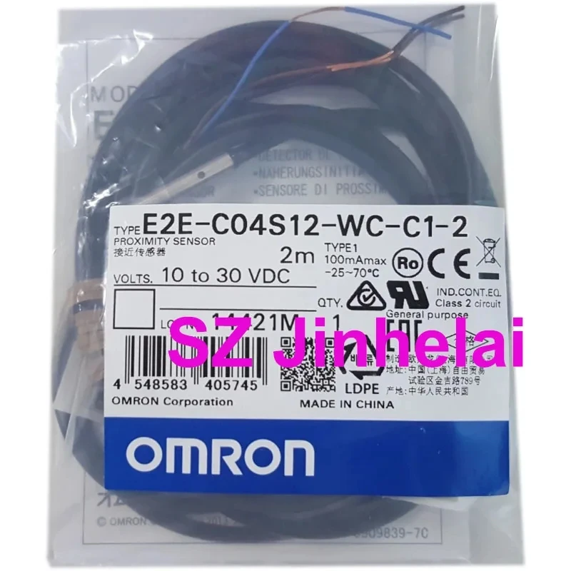 정통 오리지널 Omron 2M 근접 스위치 E2E-C04S12 S04N02 S04SR8 C06S02-WC-C1 -R -2 B1 C2 B2
