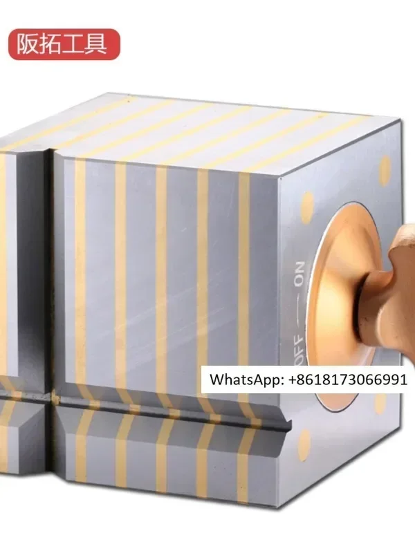 Magnetic square box V-shaped block triangular table marking with V-shaped magnet V-shaped block precision square box