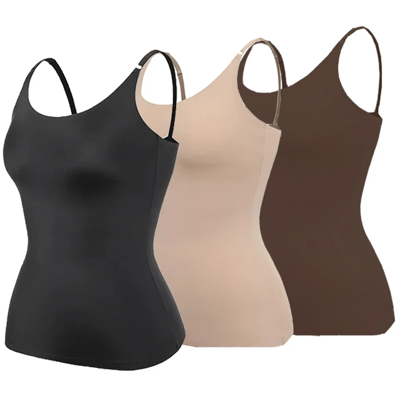 Women Camisole Tank Tops Body Shaper Tummy Control Vest Seamless Slim Belly Shapewear Smooth Compression Top Underwear Plus Size