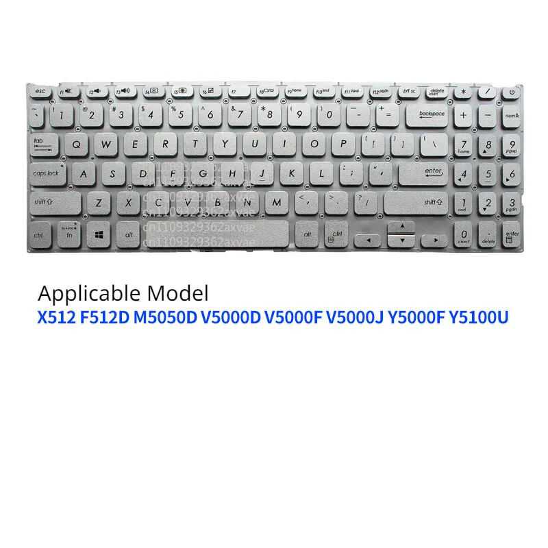 For ASUS X512 F512D Y5100U M5050D Y5000F V5000F D V5000J Notebook Keyboard