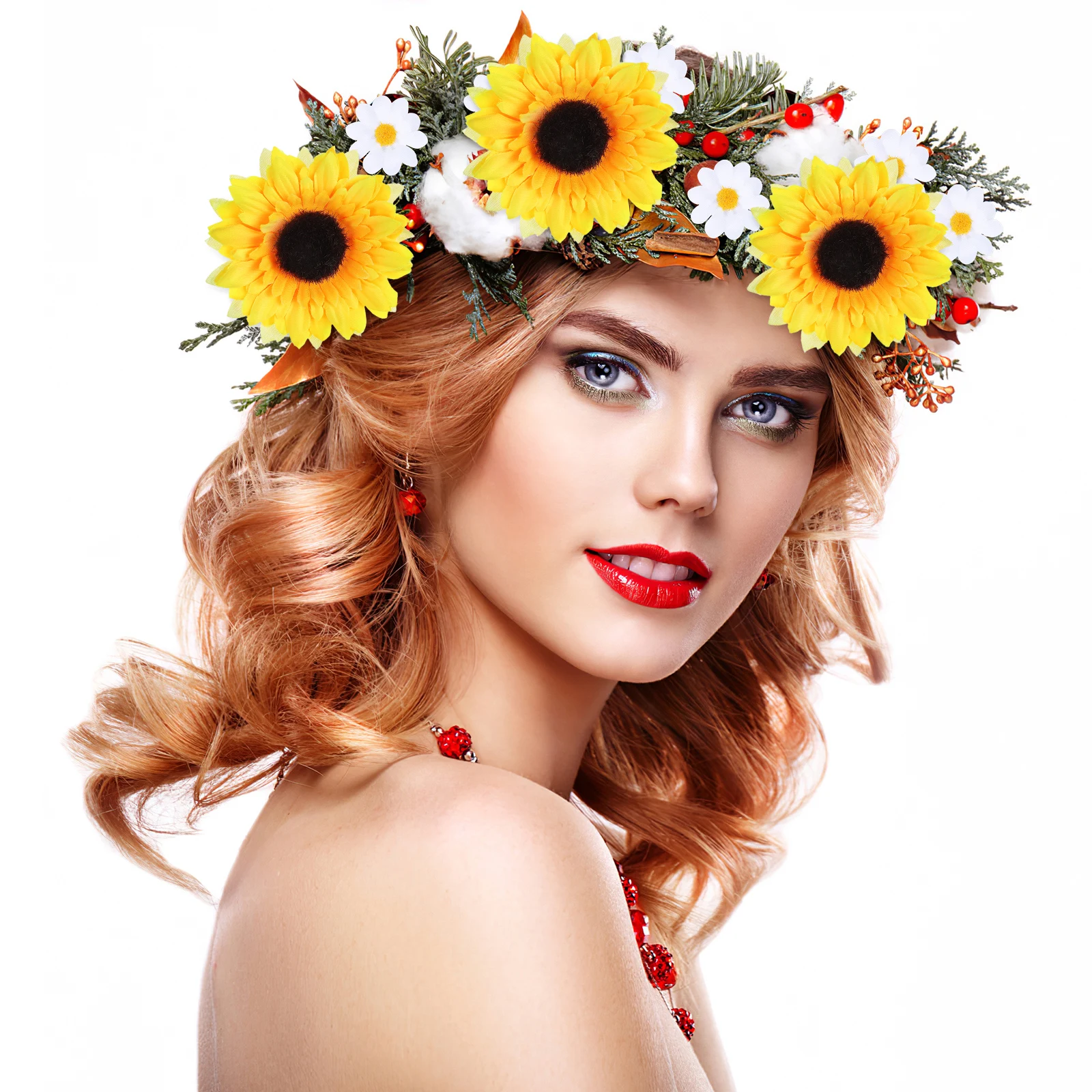 

20 pcs Artificial Sunflowers Realistic Fake Flowers Wedding Home Decorations Party Supplies Plastic Simulation Faux Sunflower