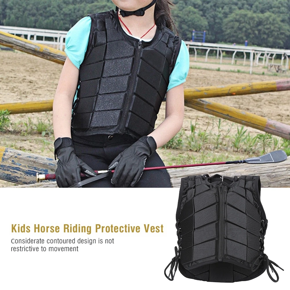 Horse Riding Vest Children's Training Equestrian Safety Vest Body Protective Gear Waistcoat Damping Sports Equestrian Equipment