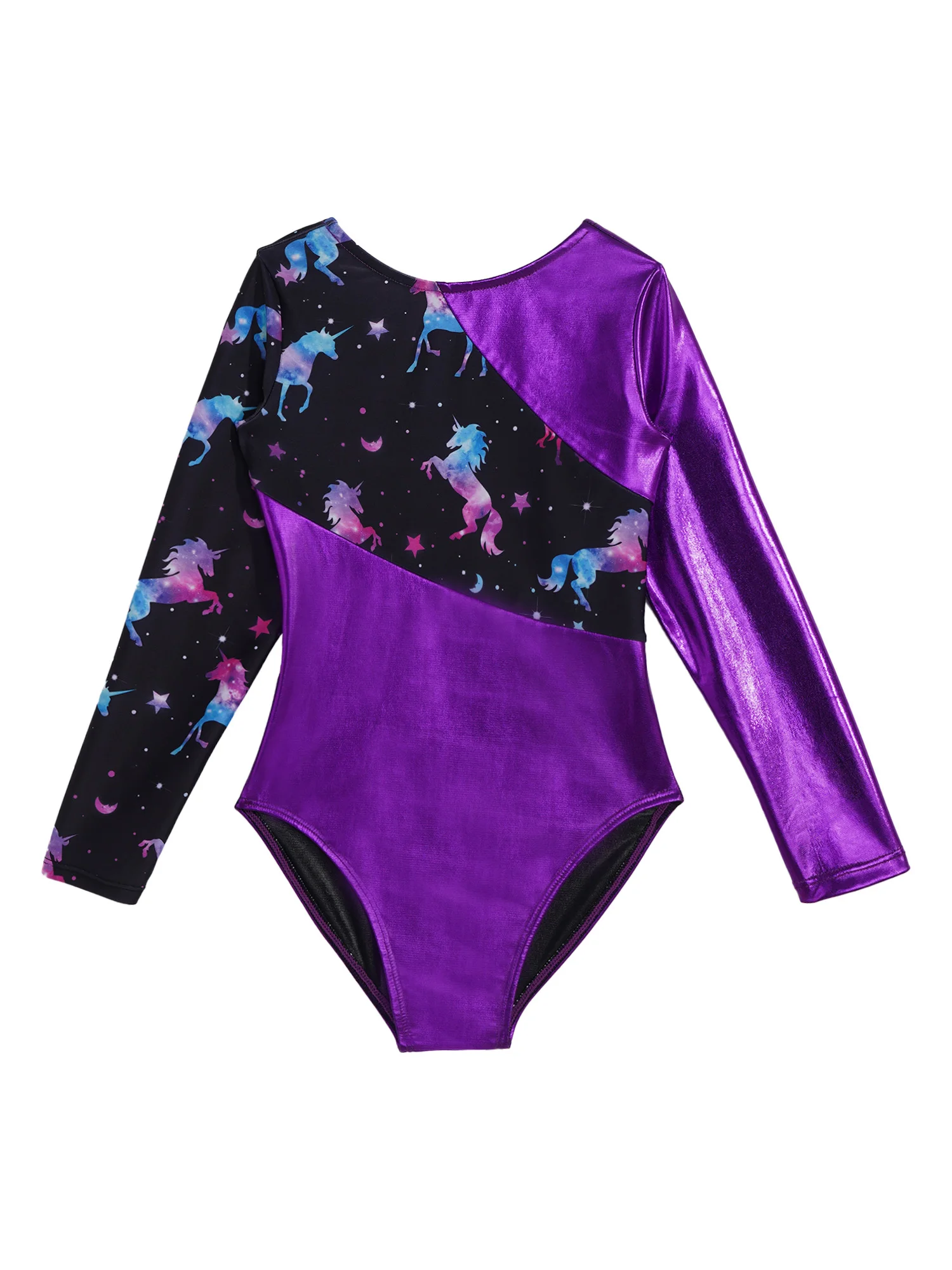 Kids Girls Long Sleeve Gymnastics Leotard with Pants Ballet Unitard Outfits Athletic Practice Jumpsuit Workout Dance Bodysuit