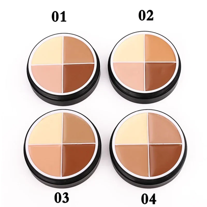 4 Kleuren Concealer Foundation Crème Kan Worden Getinte Reparatie Helderder Cosmetica Groothandel Contour Palet Schoonheid Geglazuurd