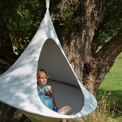 Silla columpio colgante con forma de árbol para niños, Hamaca de interior y exterior, tienda de campaña, muebles de Patio