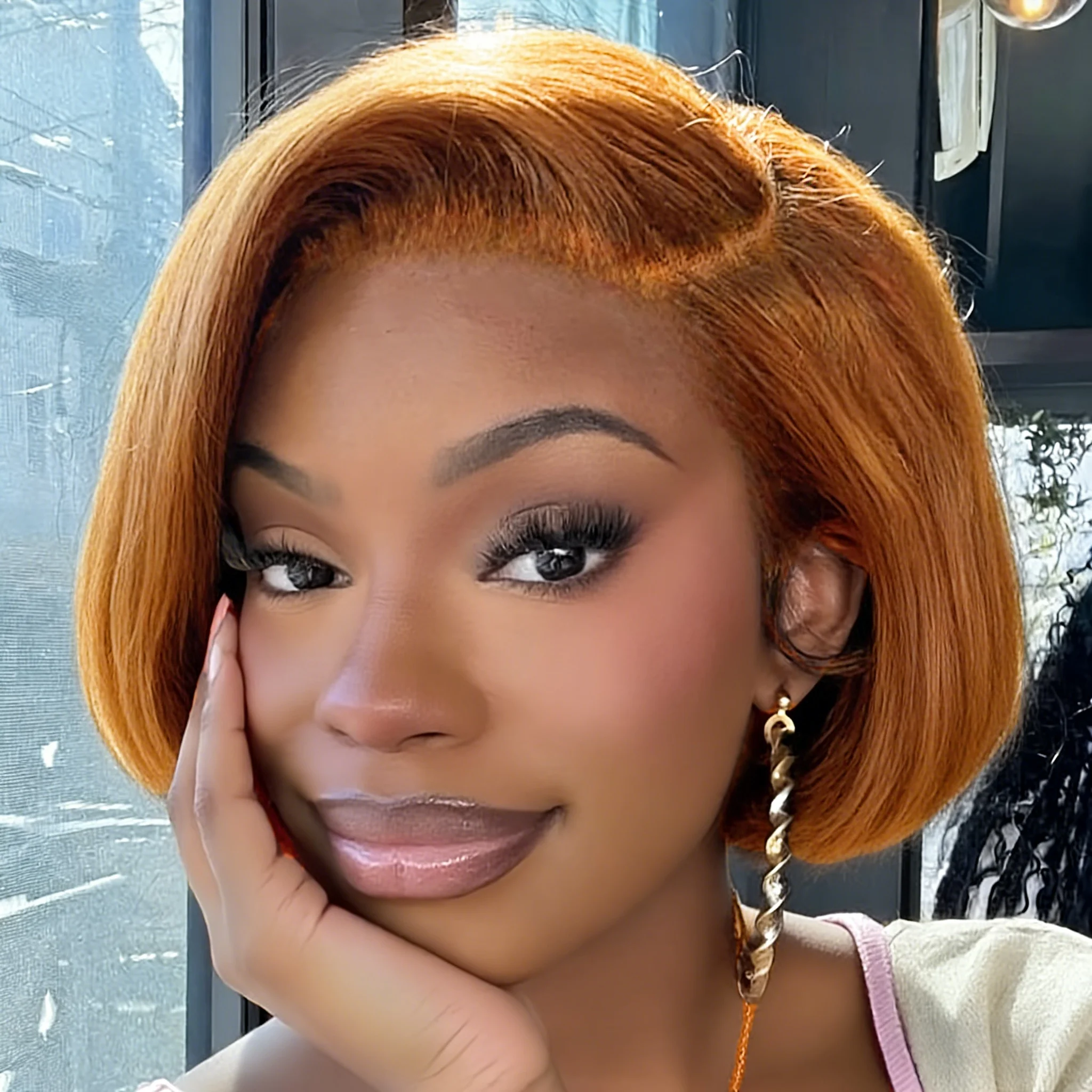 

13x4 кружевной передний короткий боб бразильский парик из натуральных волос парик из прямых волос для женщин