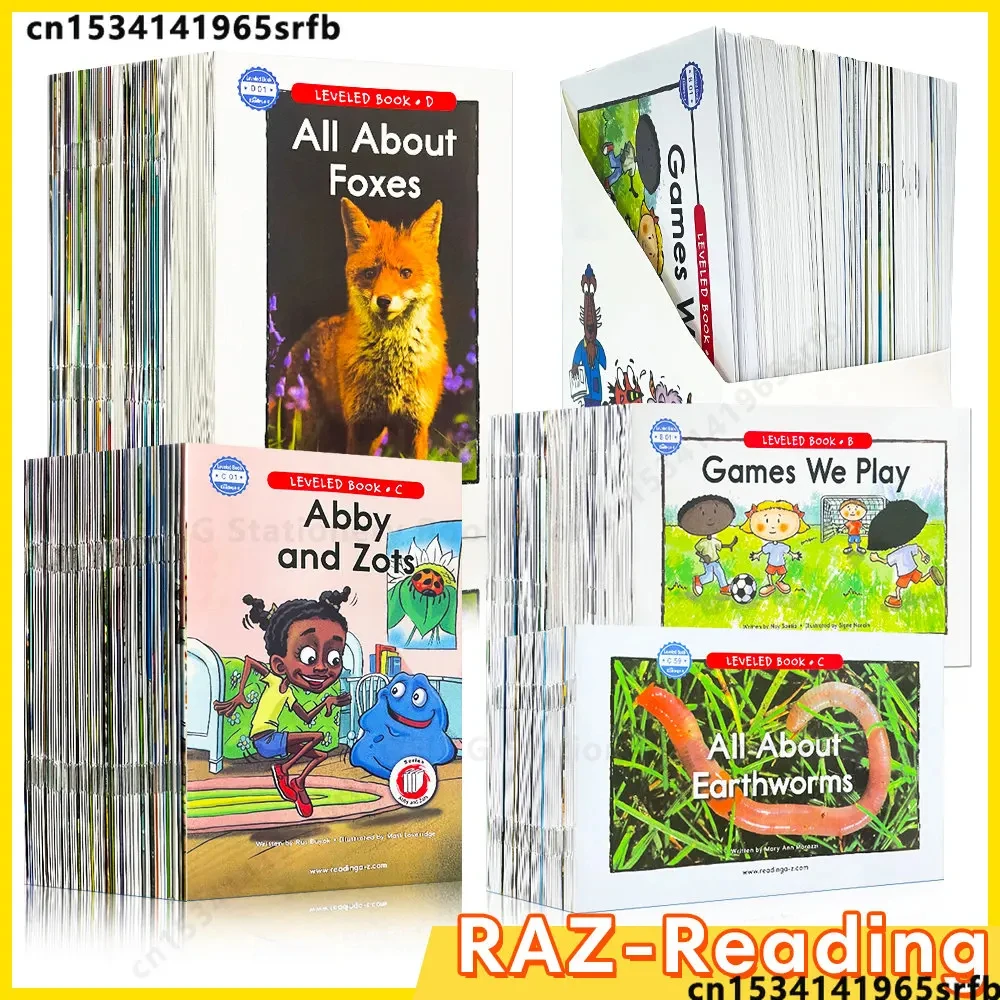 

Kids RAZ Levels Preschool Education English Learning Books for Children 1-18 Years Reading Education Programs Aids