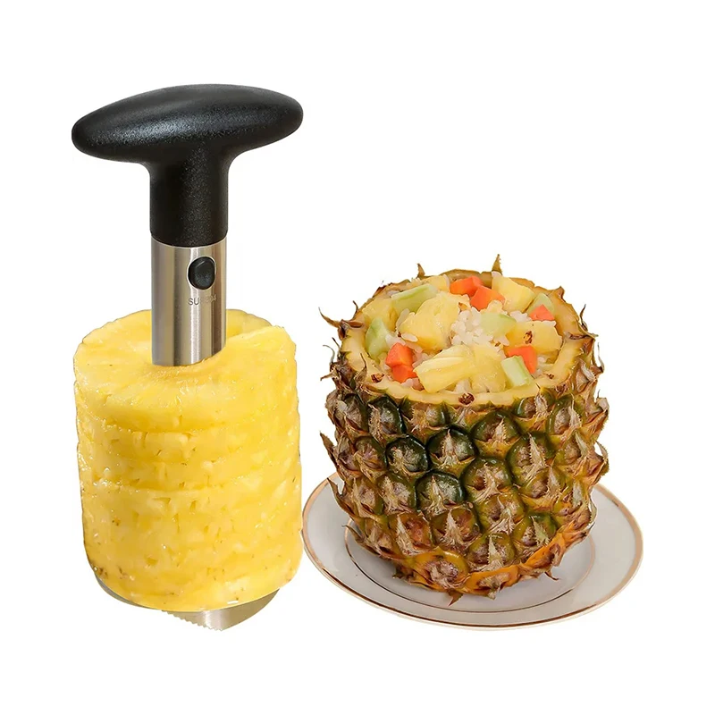 Stainless Steel Pineapple Silcer Peeler Fruit Corer Slicer Ananas Peeler Cutter Fruit Spiral Cutter Kitchen Tools Accessories