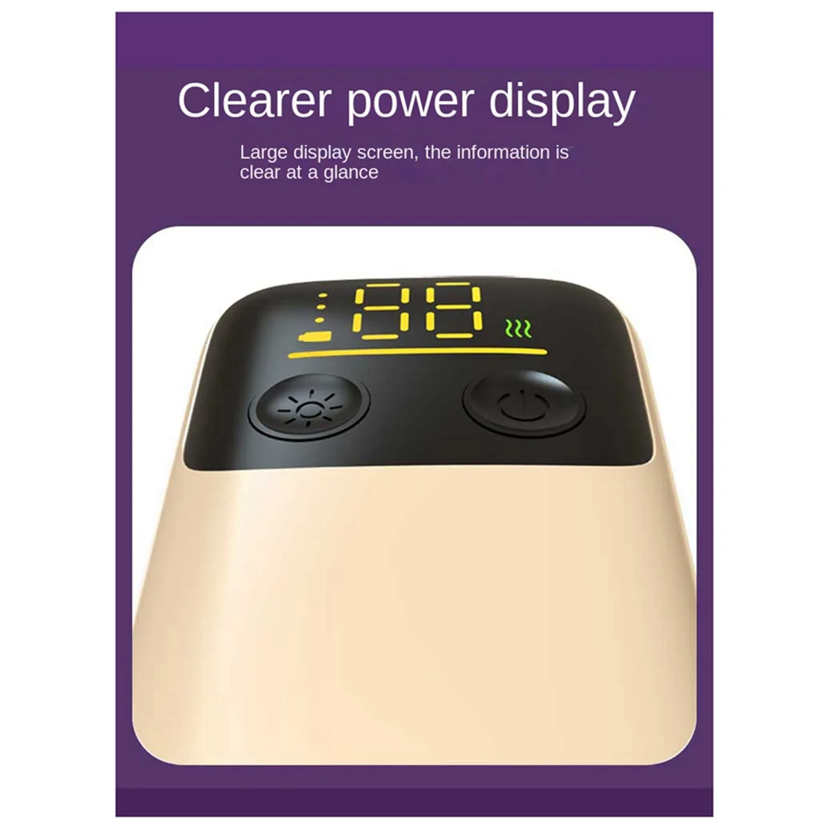 Giacca riscaldante per biberon CALDA Regolazione a 6 livelli Display della temperatura Luce notturna Illuminazione Riscaldatore portatile per biberon 6000Amh B