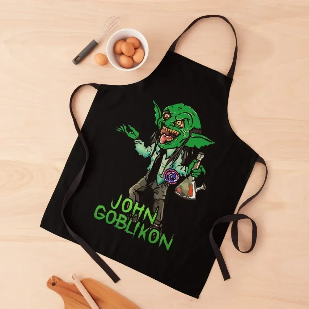 

John Goblikon Nekrogoblikon Apron Cleaning Products For Home chef for man Kitchen Handle For Women Apron