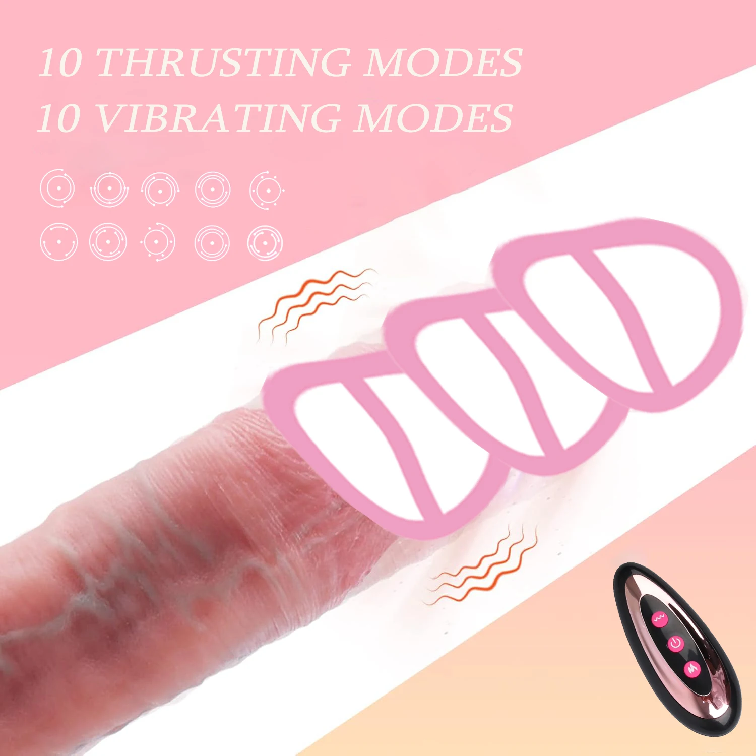 Realistic Thrusting Dildo Heating Dildos Vibrator Soft Fake Big Dick Penis G Spot Vagina Masturbator Sex Toys for Women Adult 18