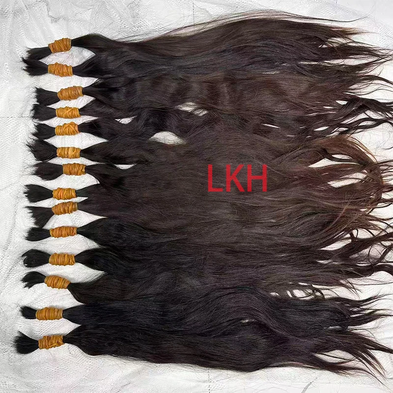 Virgin Real100% Original Human Hair Bulk For Braiding No Weft Human Hair Bundles Vietnamese Hair BulkHuman Hair For Braids