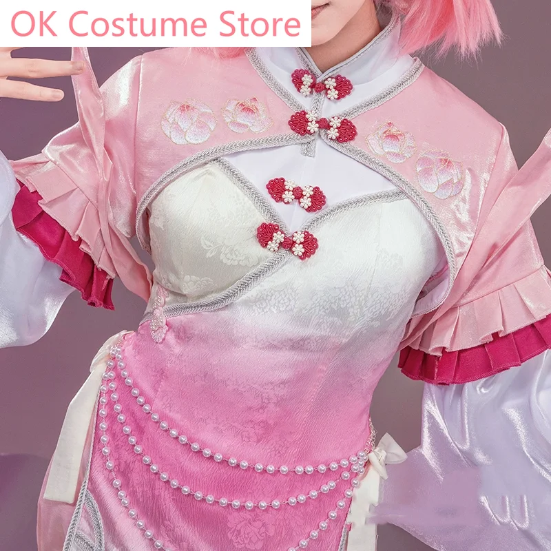 Vestido de Puella Magi Madoka Magica Kaname Madoka para mujer, disfraz de Cosplay, uniforme de fiesta de Anime, juego de Halloween