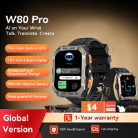 [World premiere]Blackview W80 PRO Outdoor Rugged Smart Watch, GPS Position Smartwatch, 1.91‘’ Display, 900mAh with Flashlight