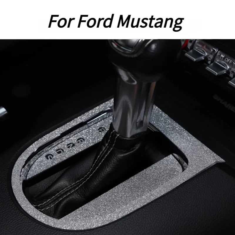 For Ford Mustang 2015-2023 Center Console Gear Shift Knob Panel Trim Frame Stickers Blink Women Decals Car Interior Accessories