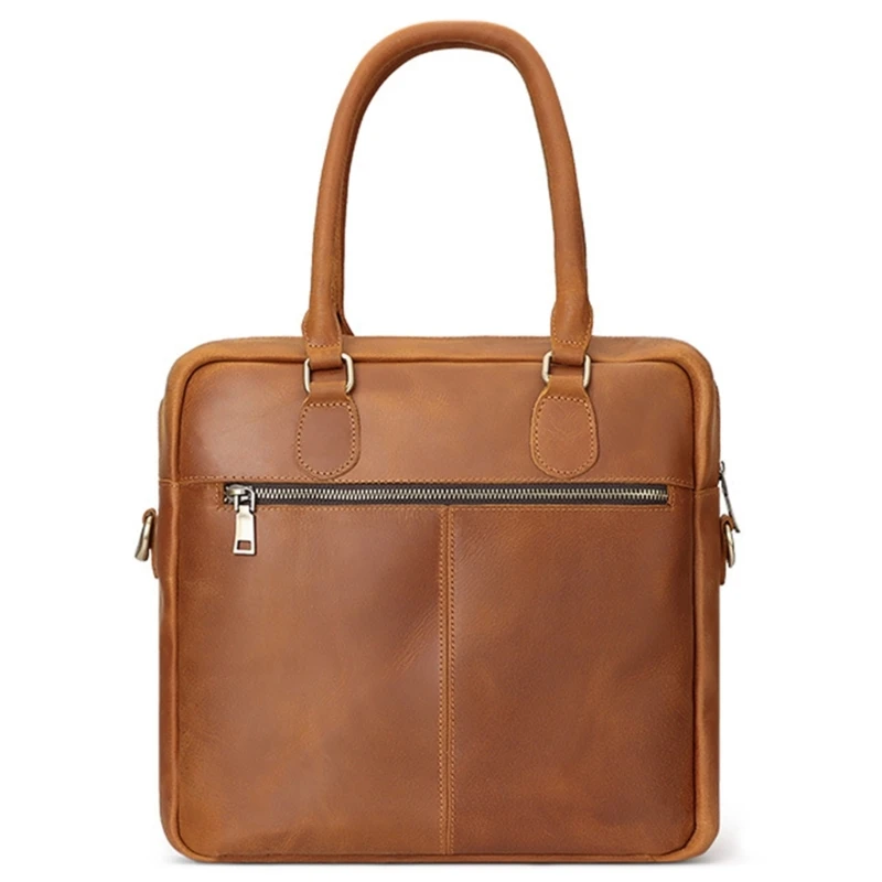 Bolsa elegante masculina mensageiro bolsa de ombro grande para escritório e negócios 517D