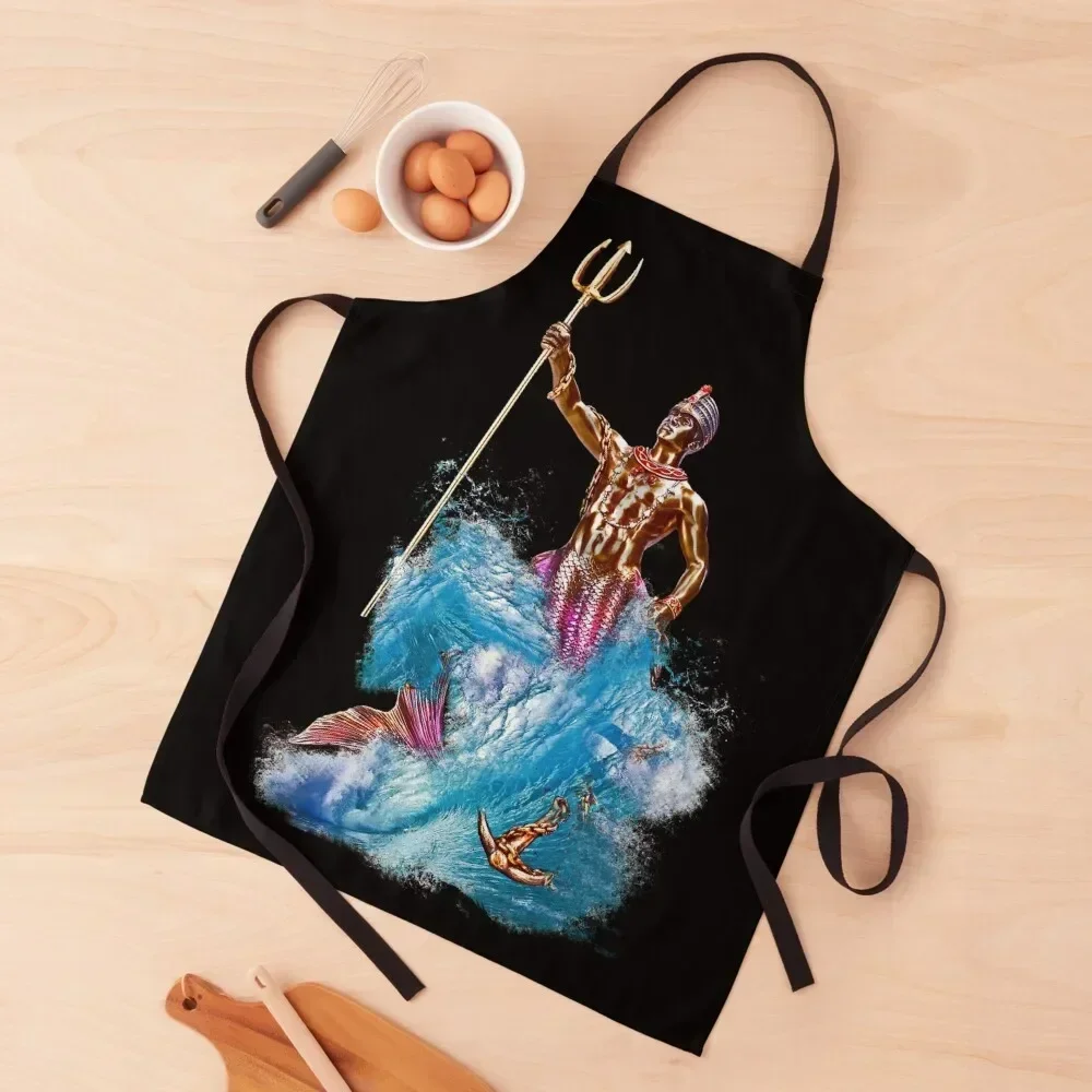 

Olokun Orisha Spirit Yoruba Apron Kitchen Items For Home Home and kitchen products Apron