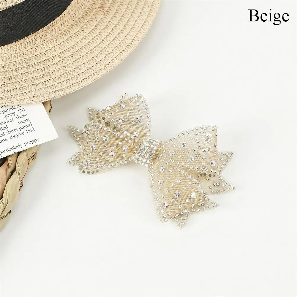 1PC Handmade Rhinestone Shoes Decorations Shiny Bow Design Shoes Buckle Accessories Bow Shoes Charm High Heel