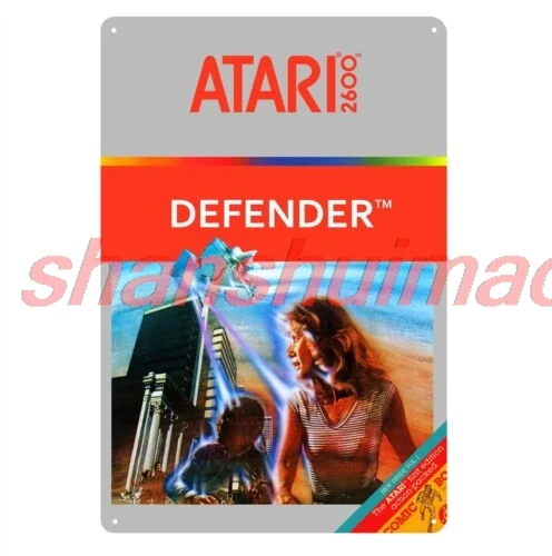 ALI Defender Retro Video Game Metal Poster Tin Sign 20*30cm