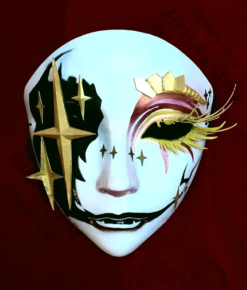 

Identity Ⅴ Mike Morton Acrobat Face Mask Accessories Cosplay Role-playing Props Headdress Headwear Manual Comic-con Ornaments