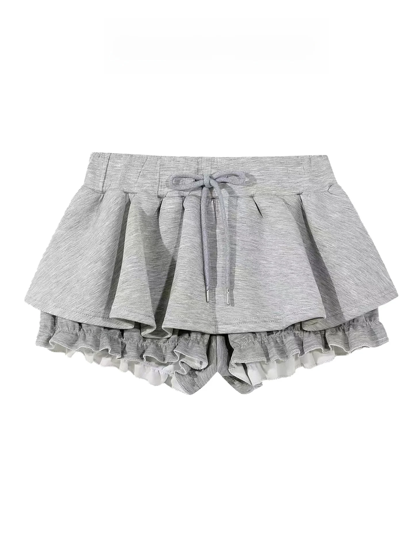 Ballet Style Low Waist Puffy Half Skirt Women's Summer Slimming Cake Skirt Pants Super Short Skirt Floral Print Casual Breath...