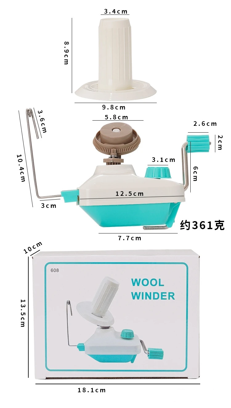 Handbetriebene Wollgarn-Kugelwickler, Fadenwickelmaschine für den Hausgebrauch – Detail 3