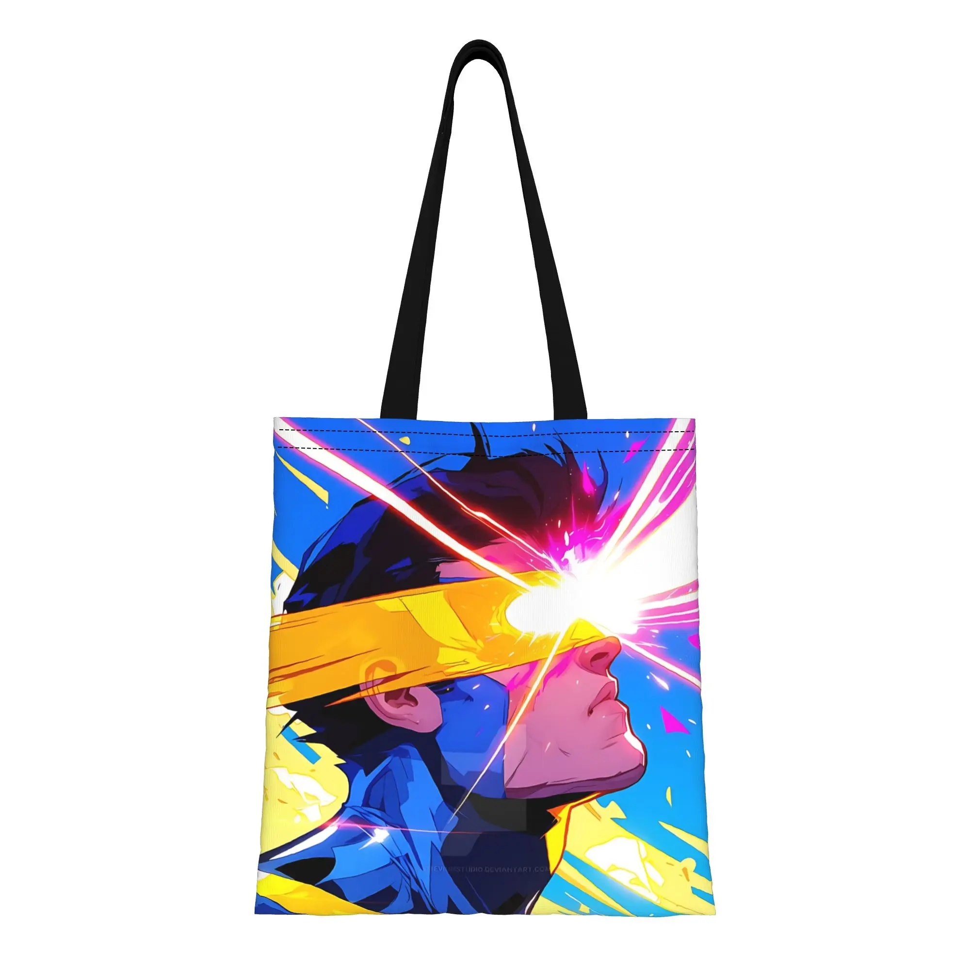 Bolsa de Lona Plegable Cyclops Optic Blasts de Gran Capacidad para Amantes de los Cómics, con Diseño Chic y sin Cierre