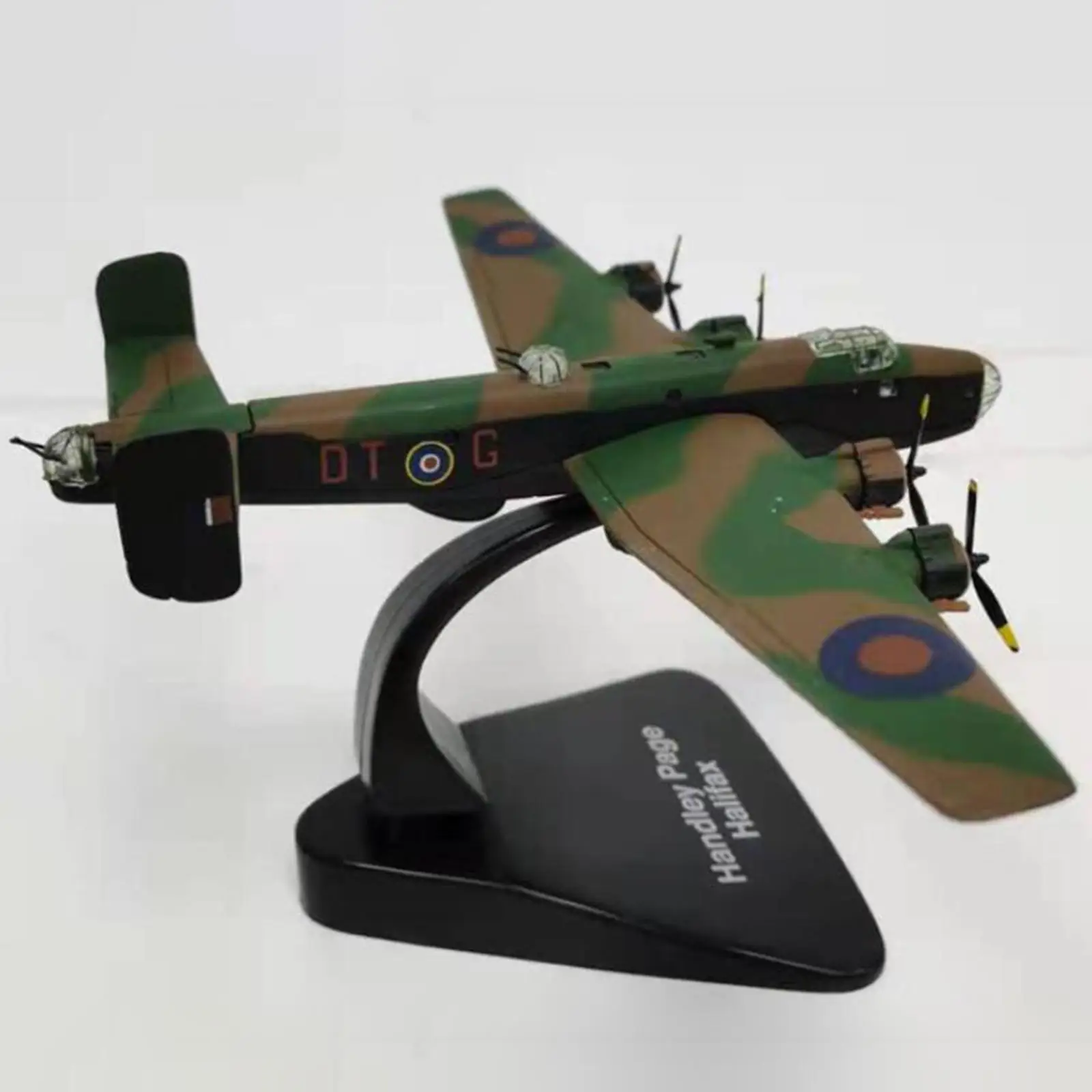 Alloy 1:144 Diecast Fighter Model with Display Base, Retro Plane Kids Adults Toy, Collection Miniature Toys for Home Bar