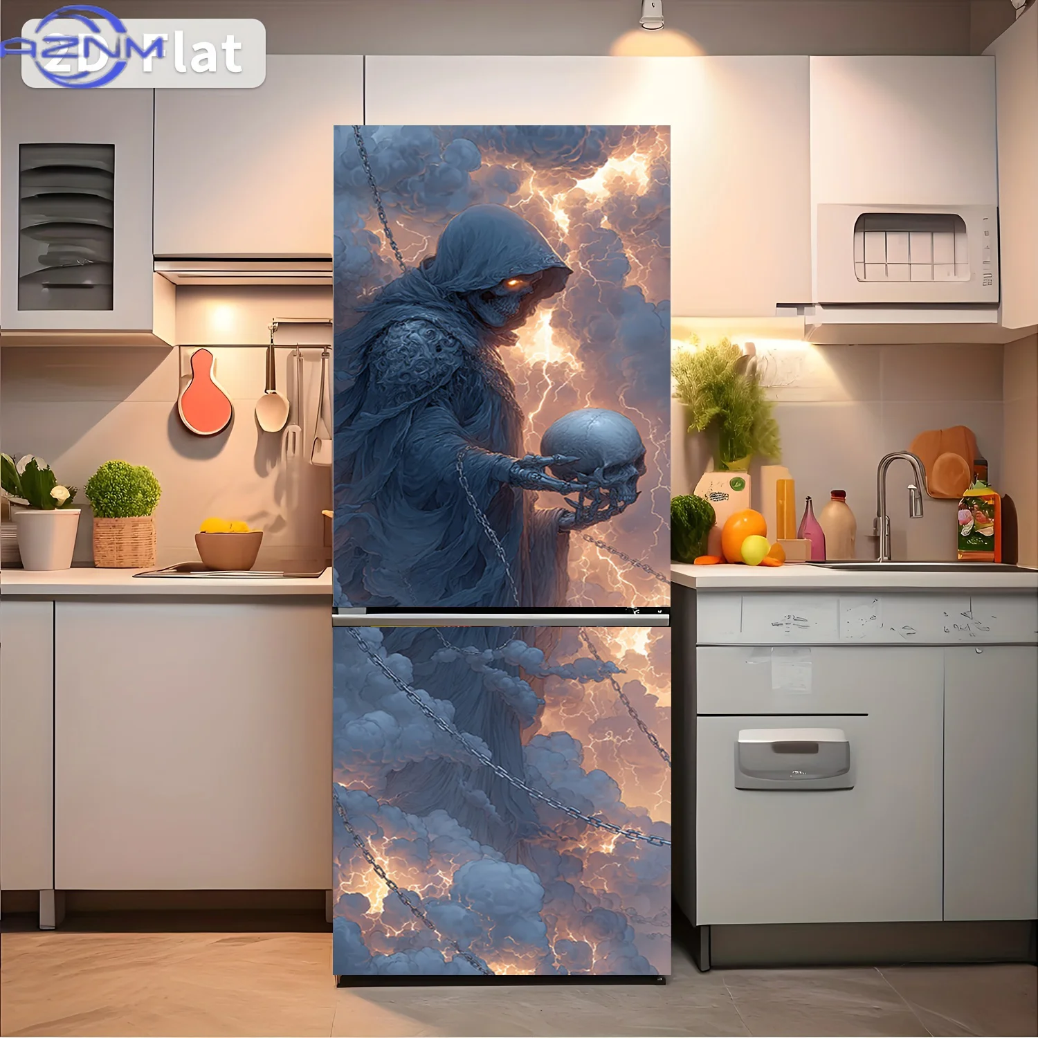2D Flat Printing 1pc Refrigerator Sticker  