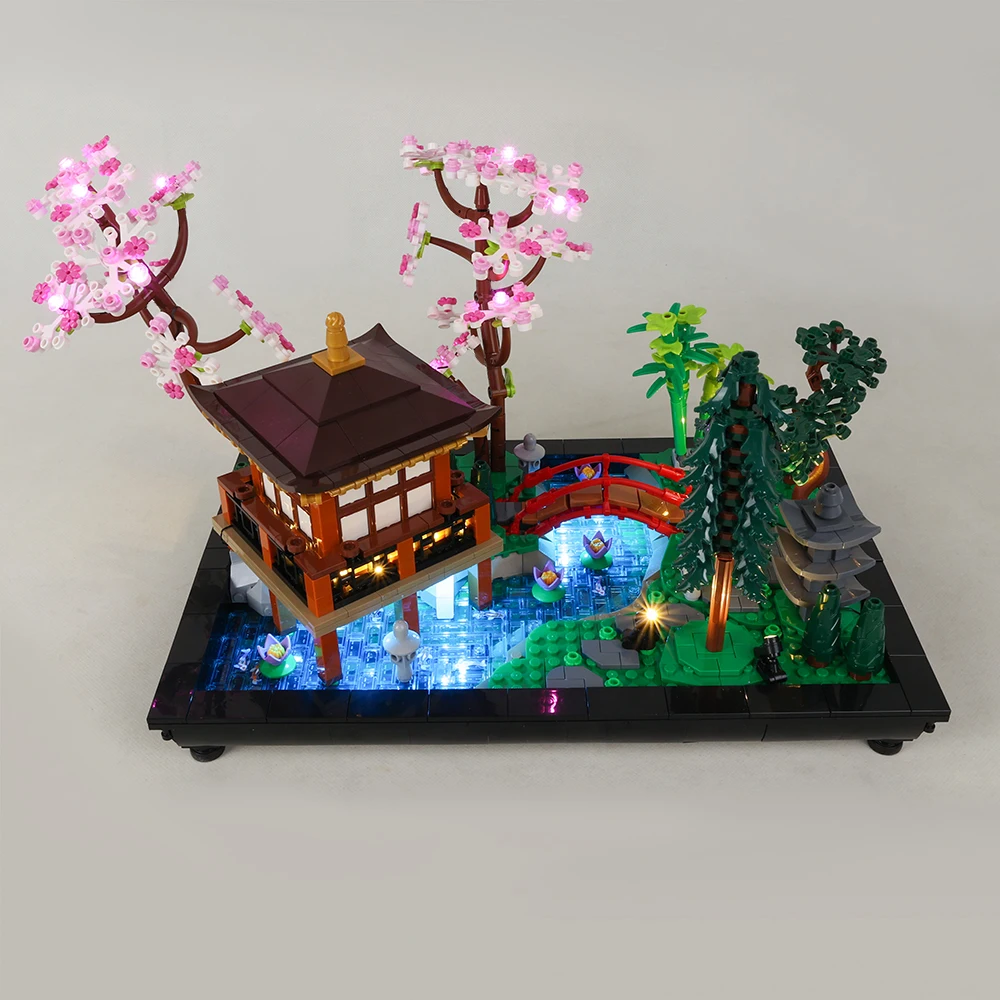 Lampes LED sans briques pour blocs de construction LEGO Tranquil Garden Icons 10315
