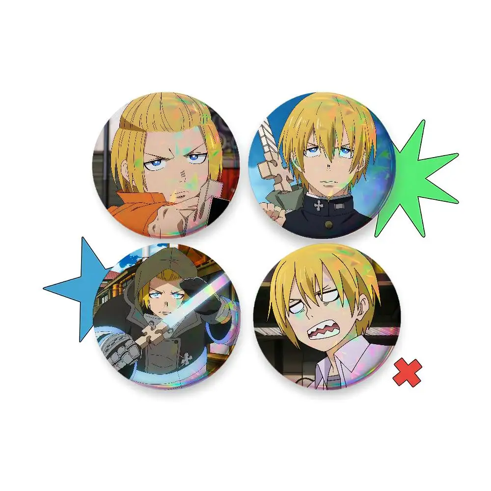 Cartoon Arthur Boyle For Badge Custom Laser Hologram Enamel Pin Badge Metal Lapel Brooch For Clothes Bag Accessory Gift