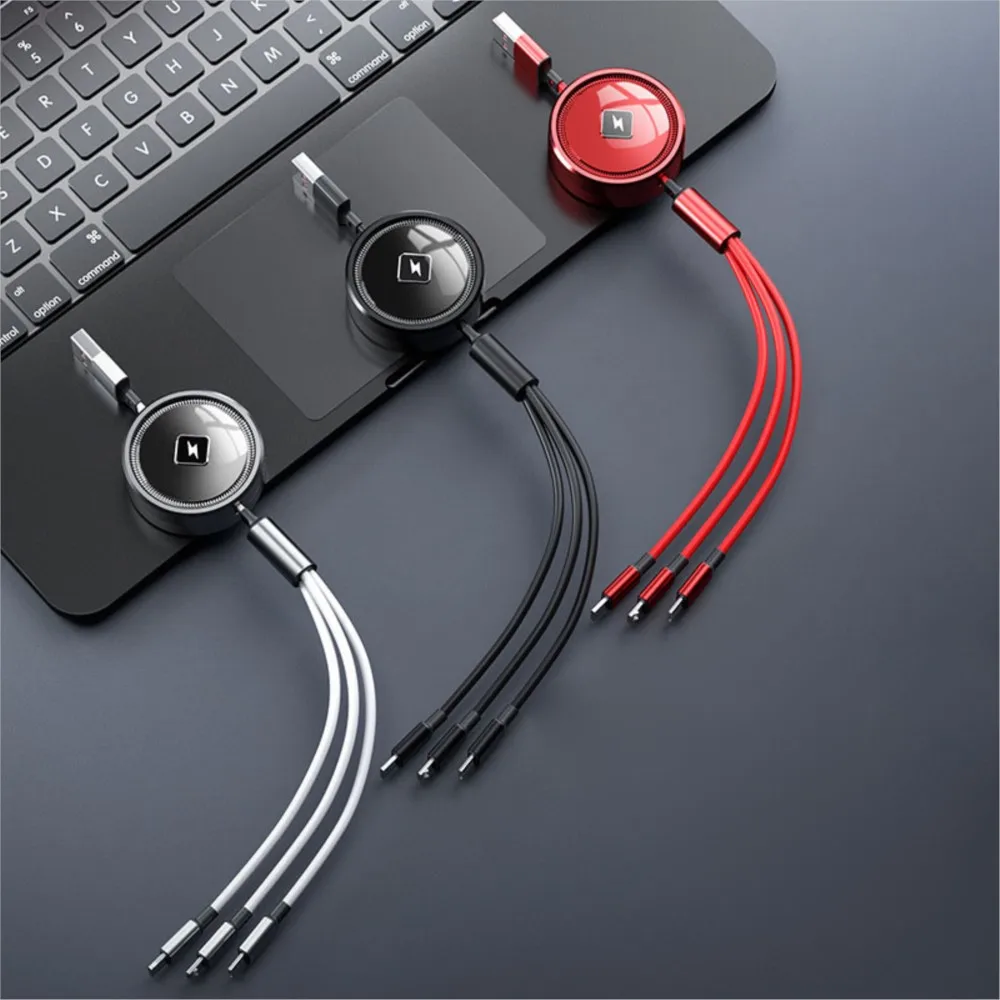 

YOCPONO 5A Super Fast Charging Cable Is Suitable For Huawei Xiaomi Mobile Phone Flash Charging Wire Three In One