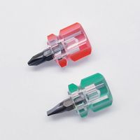 Dual Purpose Screwdriver Slotted Philips Small Screwdriver Transparent Handle Repair Hand Tool Set Precision Car Repair Philips