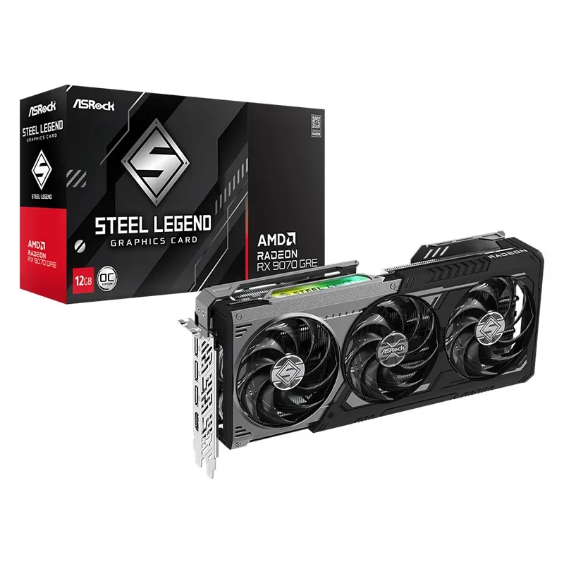Suitable for ASRock Desktop Computer Gaming Graphics Card RX9070GRE SLD 12G