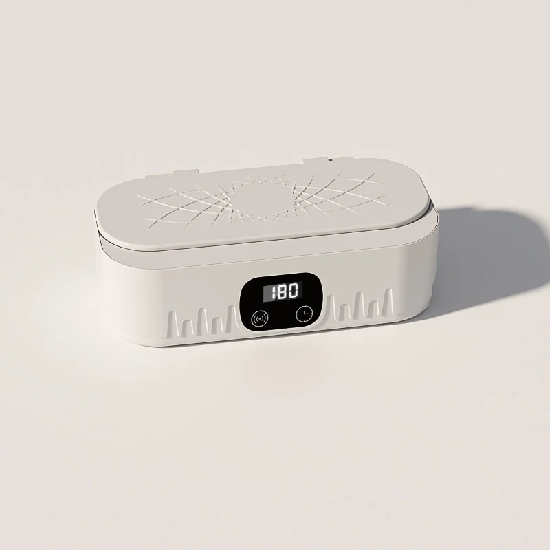 Mini Ultrasonic Household Cleaner High-Frequency Vibration Tool for Glasses Jewelry Tableware Deep Cleaning