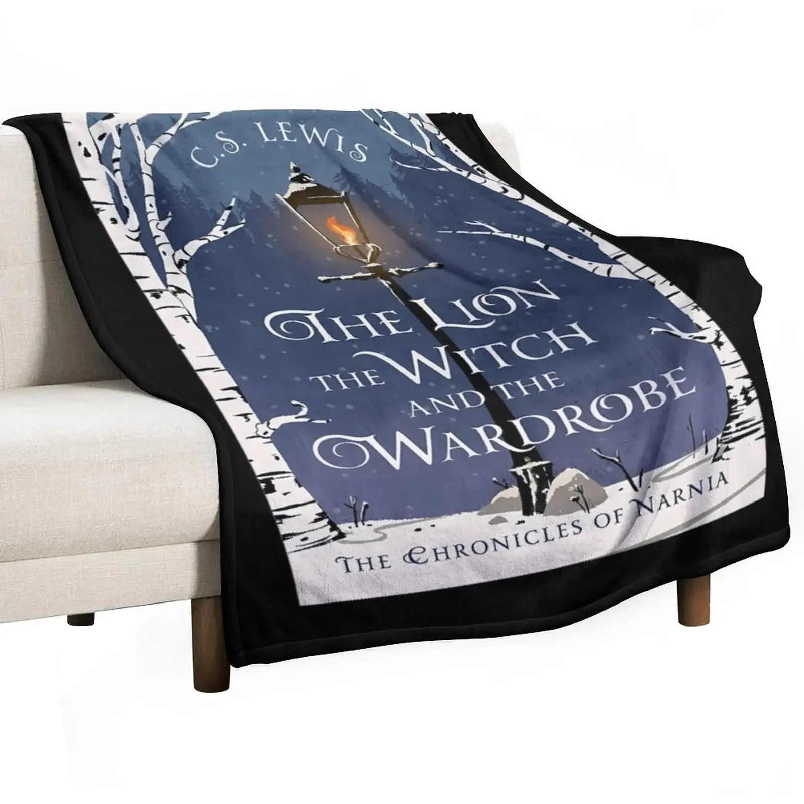 He Lion He Witch And He Wardrobe Lampost Throw Blanket Soft Cute anime Blankets