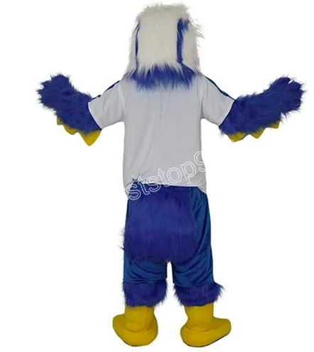 

New Adult Hot Sale Foam Cute Halloween Blue Eagle Bird Mascot Costume Plush Christmas Fancy Dress Halloween Mascot Costume