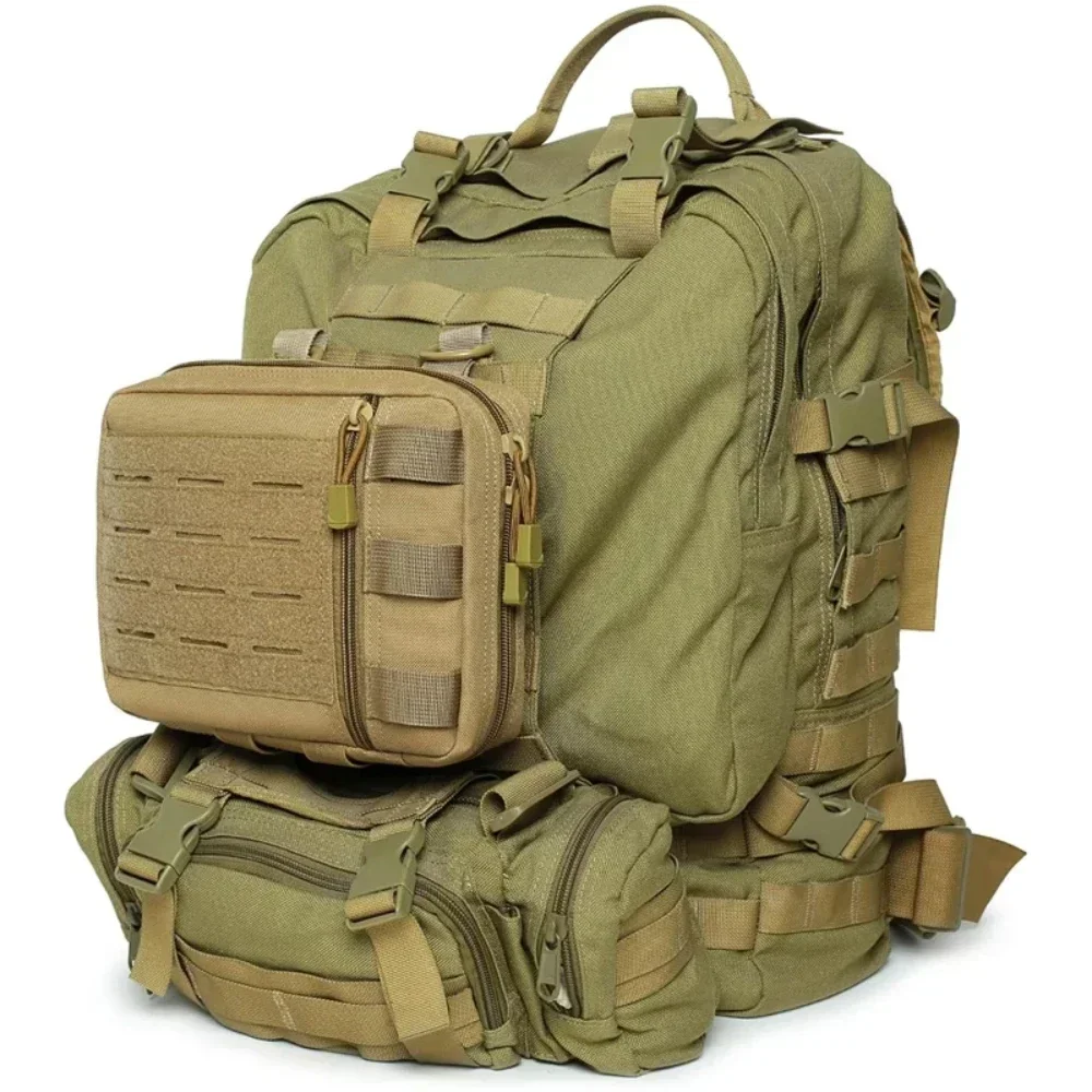 Tactical Molle Admin Pouch Multi-Purpose Laser-Cut Organizer Outdoor Sports Hunting Utility Waist Pack EMT Survival EDC Tool Bag