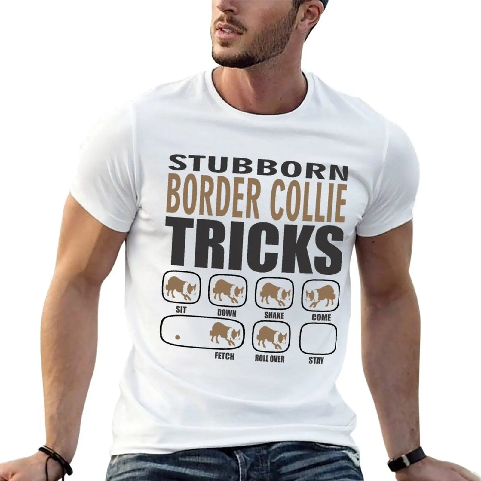 T-shirt pour propriétaire de Border Collie, cadeau pour propriétaire de Border Collie, cadeau pour chien Border Collie, T-shirt de sport à séchage rapide, grande taille